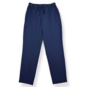 Michael Michael Kors Pants‎ Womens Medium Blue Pull On Gold Eyelet Drawstring